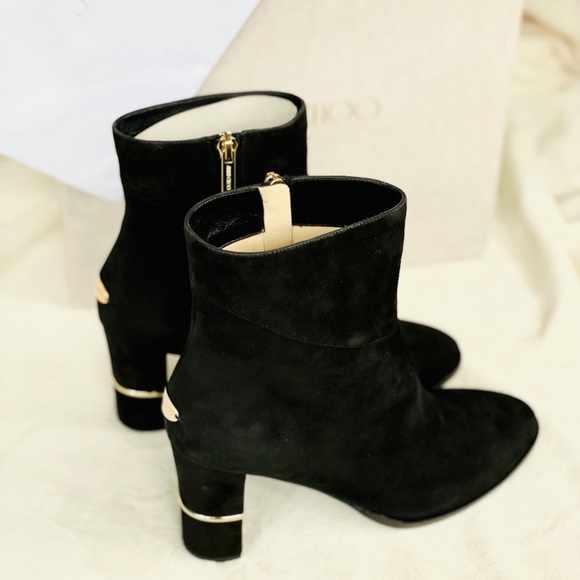 🔶NIB Jimmy Choo Marcia 80 Suede Ankle Boot - Picture 7 of 14